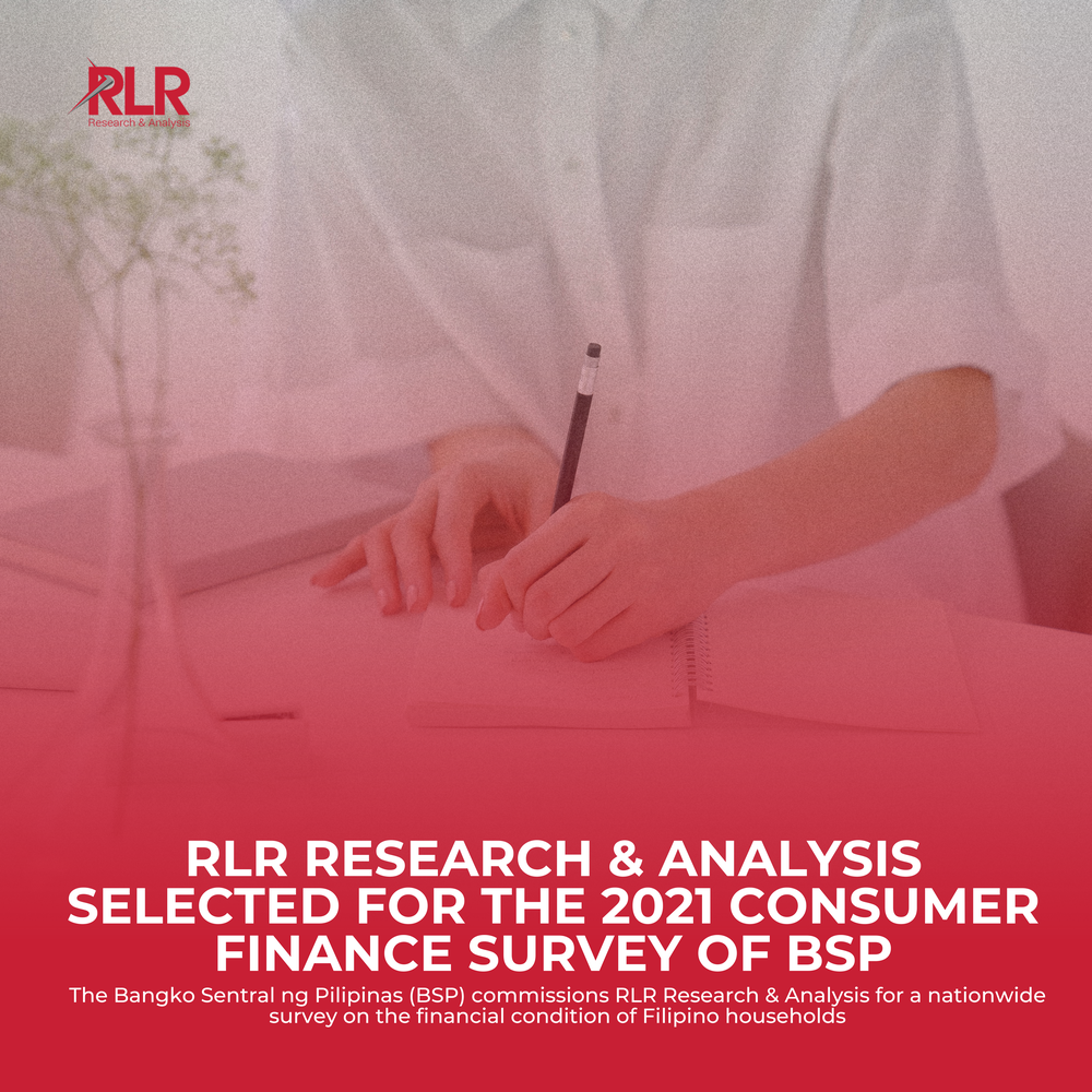 RLR Research & Analysis Selected for the 2021 Consumer Finance Survey of BSP