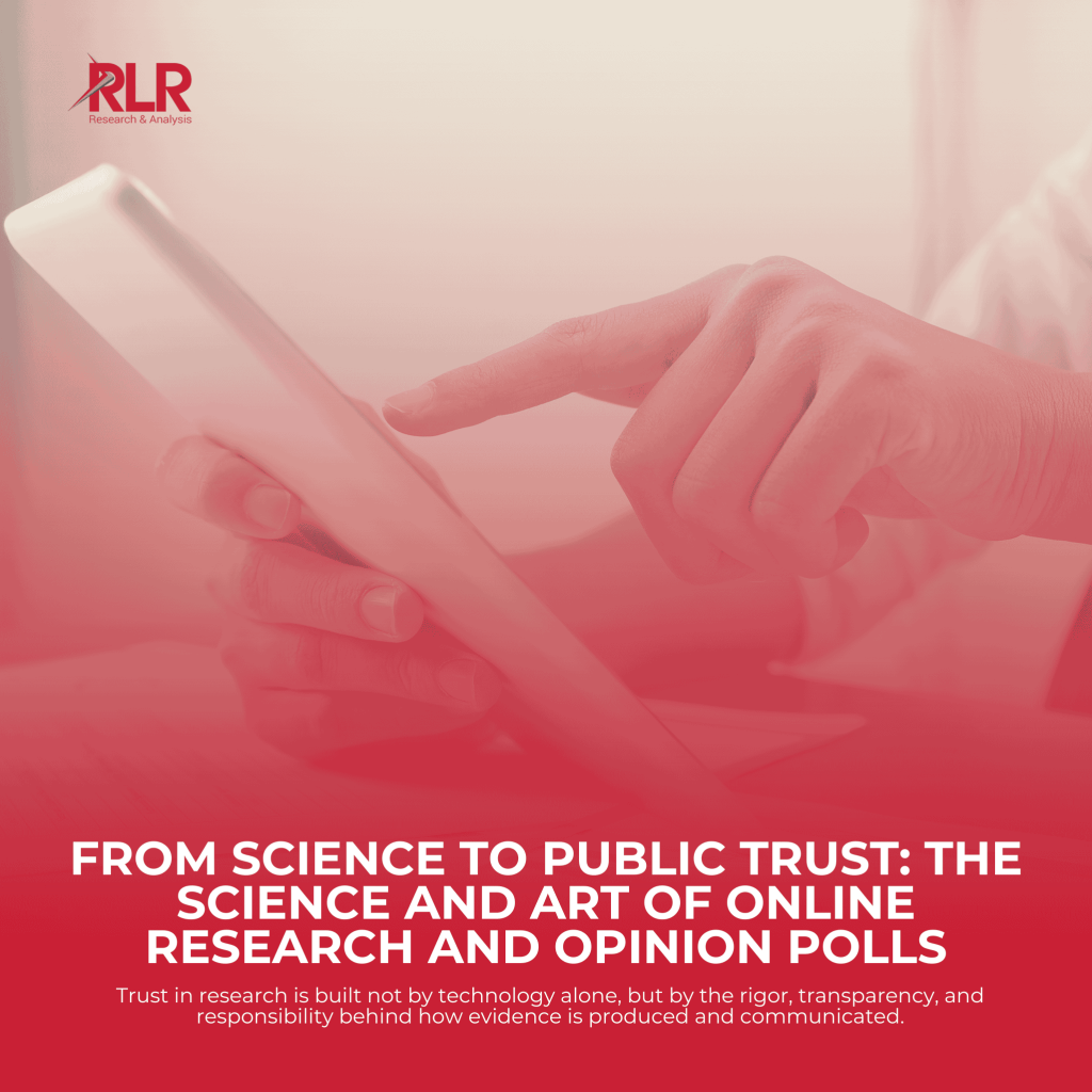 From Science to Public Trust: The Science and Art of Online Research and Opinion Polls